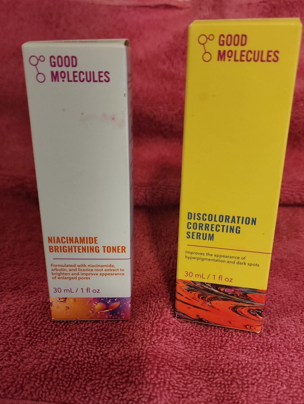 Niacinamide Brightening Toner & Discoloration Correcting Serum - White & Yellow